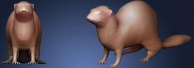 3D model Ferret Blend (STL)